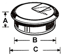 2-Piece Cable Grommets