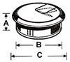 HARDWARE CONCEPTS 2-Piece Cable Grommets