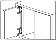 Flipper Door Hinge Thick Inset Pocket Flipper Door Hinge Kit Woodworking Sc 1 St Pinterest