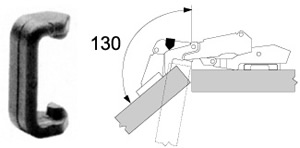 Blum CLIP Top angle restriction clip (130°)