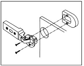 CLIP Glass Door Hinge Cover Caps