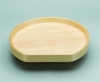 D-Shaped Lazy Daisy Tray with Steel Bearings - Banded Wood