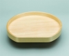 LAZY DAISY D-Shaped Lazy Daisy Tray with Steel Bearings - Banded Wood