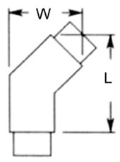 Flush 135° Angle