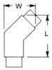 LAVI INDUSTRIES Flush 135° Angle