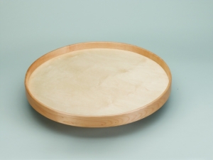 Full Circle Lazy Daisy Tray with Aluminum Bearings - Natural Wood