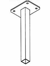 Furniture Leg - 1" Square