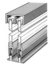 Glass Door Track Assembly