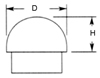 LAVI INDUSTRIES Half Ball End Cap