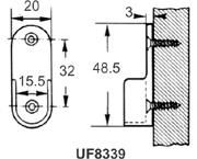 Oval Closet Rod Holders