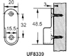 U.S. FUTABA Oval Closet Rod Holders