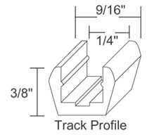 PVC Recess Mount Track System