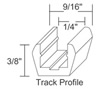 OMEGA NATIONAL PVC Recess Mount Track System