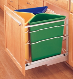 Recycle Center Waste Container Rev-A-Shelf