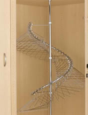 Spiral garment online rack