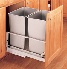 Stainless Steel Door Mount Waste Container