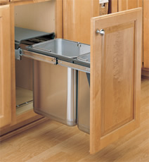 Stainless Steel Under Sink Mount Waste Container