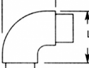 Store Fixture Hardware Flush Radius Ell