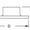 LAVI INDUSTRIES Store Fixture Hardware Wall Flange