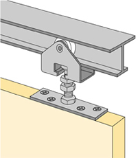 System 1210 - Sliding Door Hardware for Inset Doors