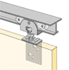 HETTICH System 71034 - Sliding Door Hardware for 100 lbs Doors