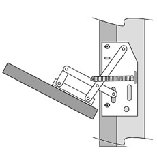 Scissor hinge cabinet best sale