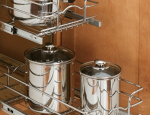 Double Pull-Out Chrome Baskets Rev- A Shelf 5WB Series
