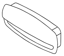 Drawer Pull - Molded Grip