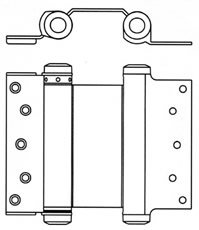Mortised Double Action Spring Hinge