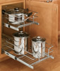 Rev- A Shelf 5WB Series Double Pull-Out Chrome Baskets