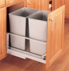 REV-A-SHELF Stainless Steel Door Mount Waste Container