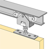 HETTICH System 1230 - Sliding Door Hardware for Single Doors